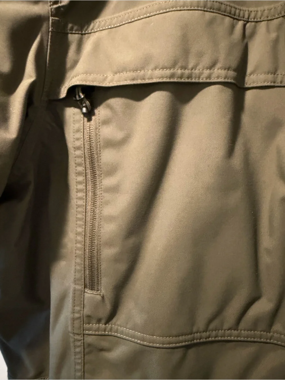 The North Face Men's Olive Green Insulated Parka with Faux-Fur Hood